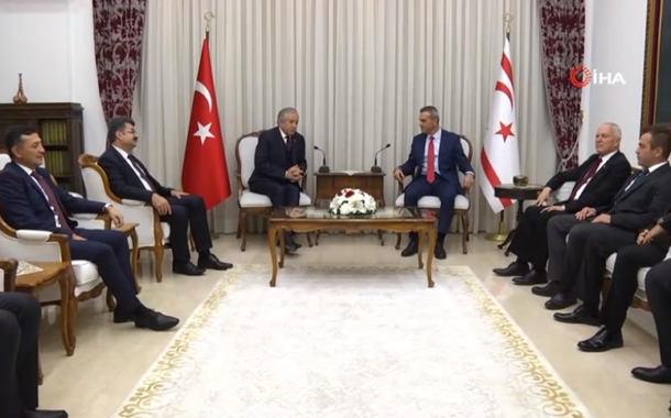 TBMM Başkanvekili Celal Adan, KKTC Meclis Başkanı Teberrüken Uluçay ile bir araya geldi.