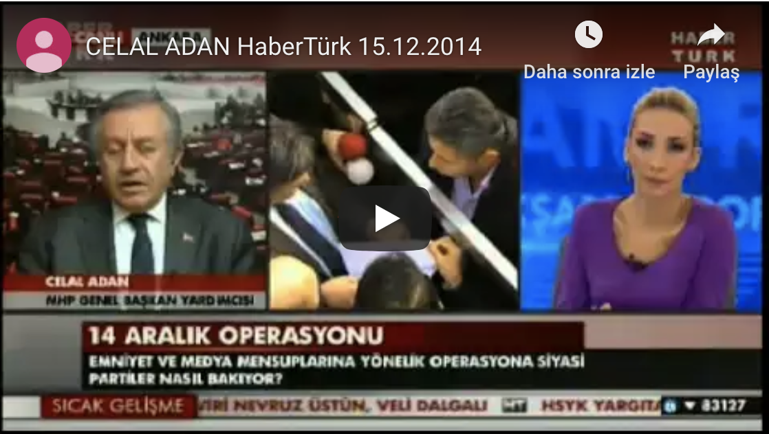 CELAL ADAN HaberTürk 15.12.2014