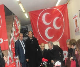 CELAL ADAN MHP RÜZGARLIBAHÇE SEÇİM İRTİBAT BÜROSU AÇILIŞINDA