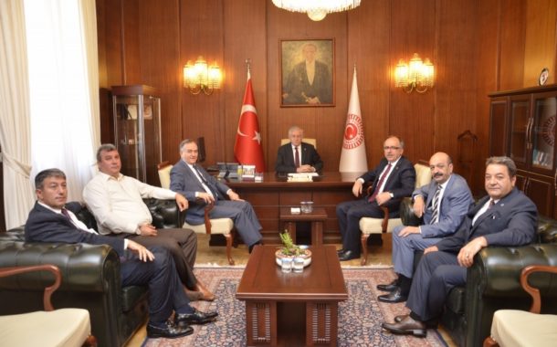 Grup Başkanvekilimiz Sayın Erkan AKÇAY ve Milletvekilimizin makamımızı ziyaretleri