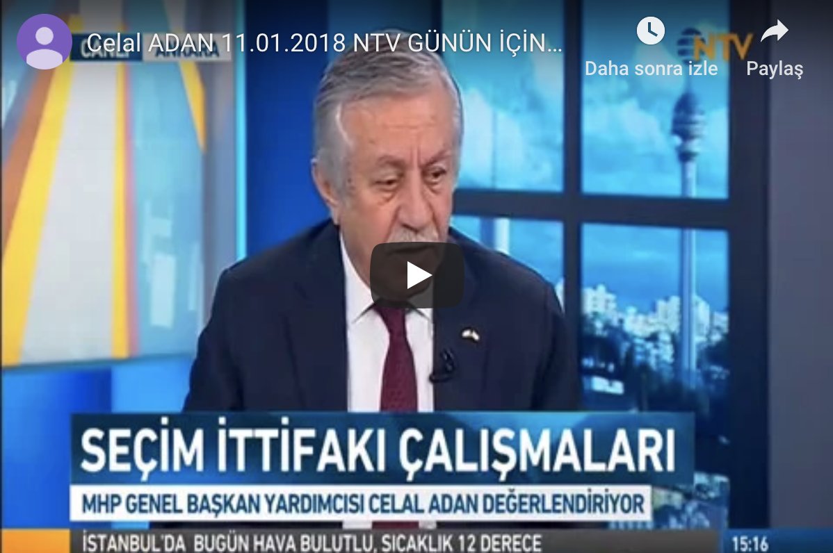 Celal ADAN NTV GÜNÜN İÇİNDEN PROGRAMI