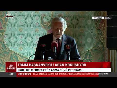 İstanbul Üniversitesi Rektörlüğü Prof. Dr. Mehmet ERÖZ'ü anma günü programı